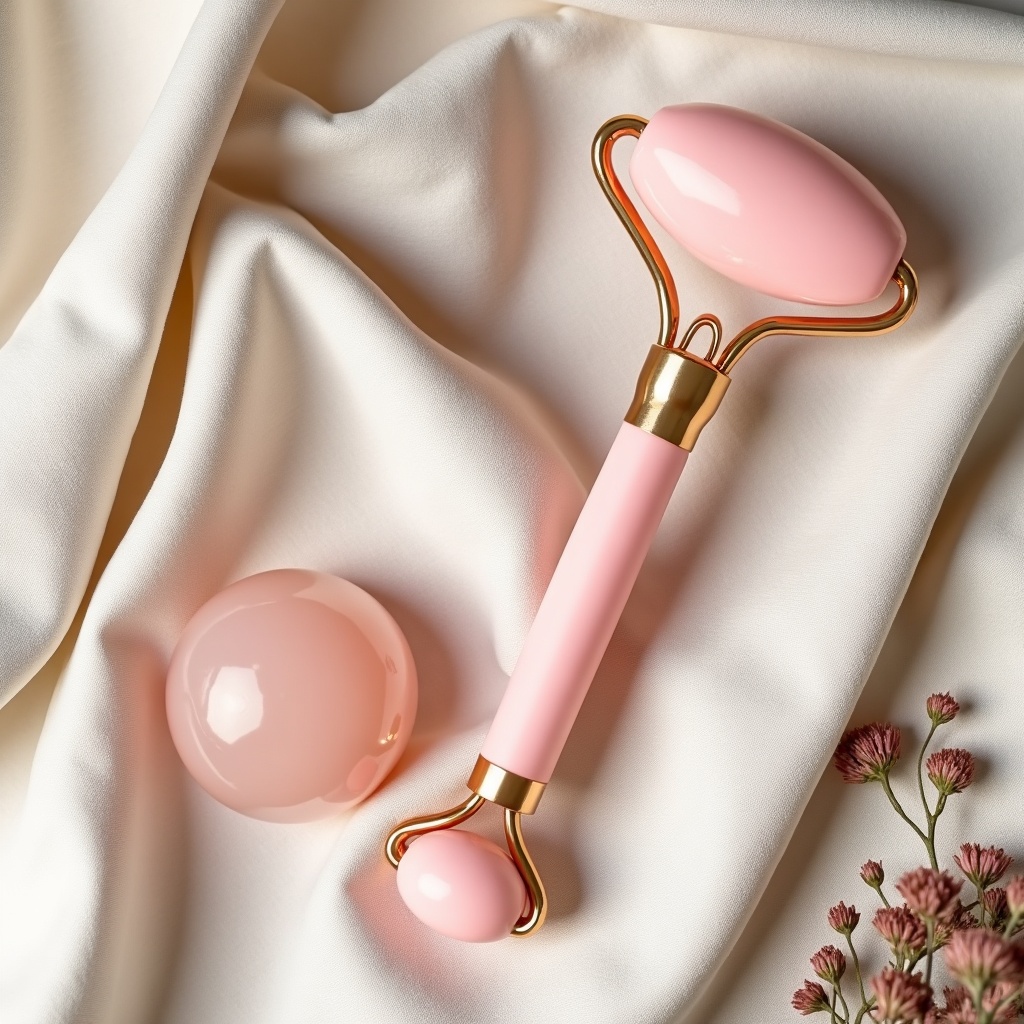 Ritual facial Lumatell sobre lino — gua sha y rodillo